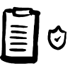 Paper with lines and check icon