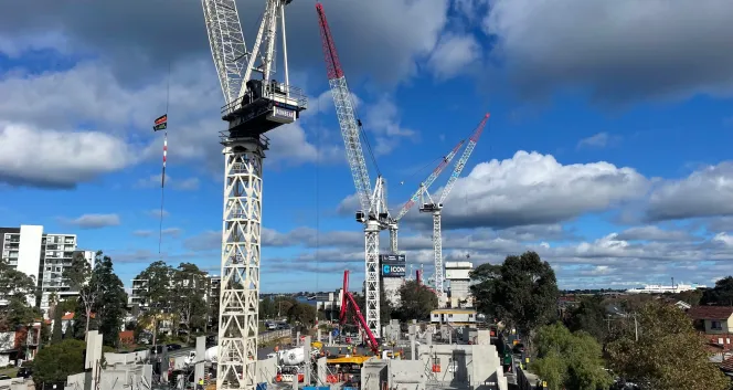 Construction ramps up at Port Melbourne