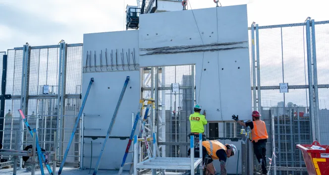 Construction progress in South Yarra