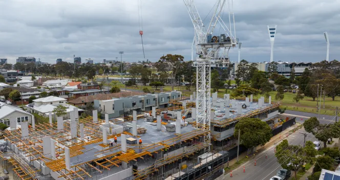 Construction underway on new social housing in Geelong