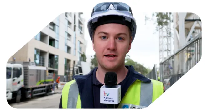 Construction progress in South Yarra