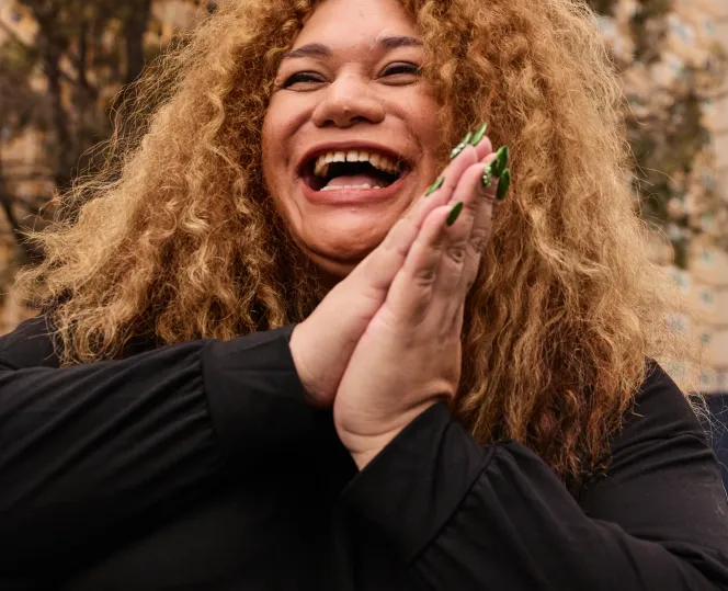 Person with a big smile