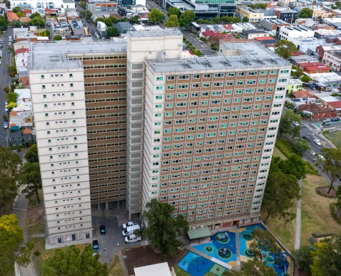 Drone shot of 108 Elizabeth Street, Richmond