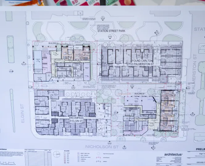 Image of Elgin Towers map displayed in Community Consultative Committee