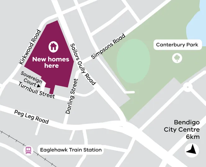 Image of Virginia Hill Site map