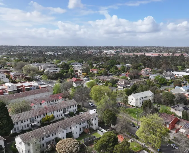 Image of residential houses at Alamein Avenue and Ambon Street in Ashburton.