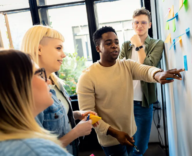 Image of group of people consulting with each other
