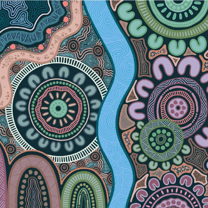 The artwork, "Home is Where Country is", is a 2025 piece by Chloe Chatterton.