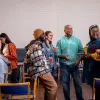 Image of people talking and having some discussion