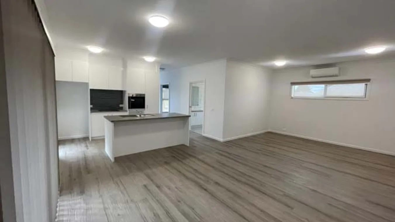 Northern Geelong Rental Housing Co-operative development living room into open plan kitchen