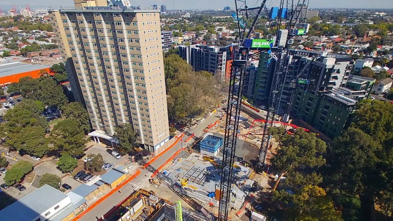 Image of Holland Court, Flemington construction site