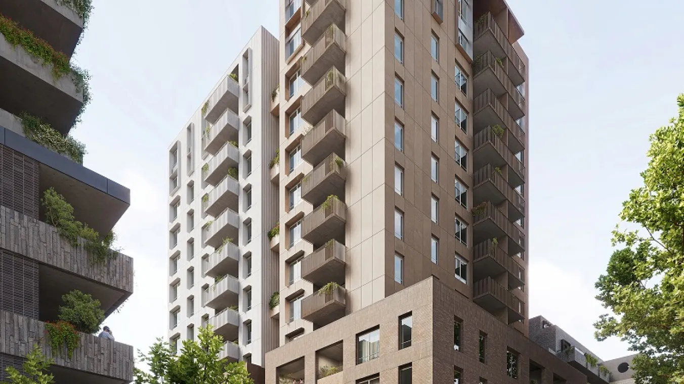 Image of large-scale public housing projects across Melbourne 
