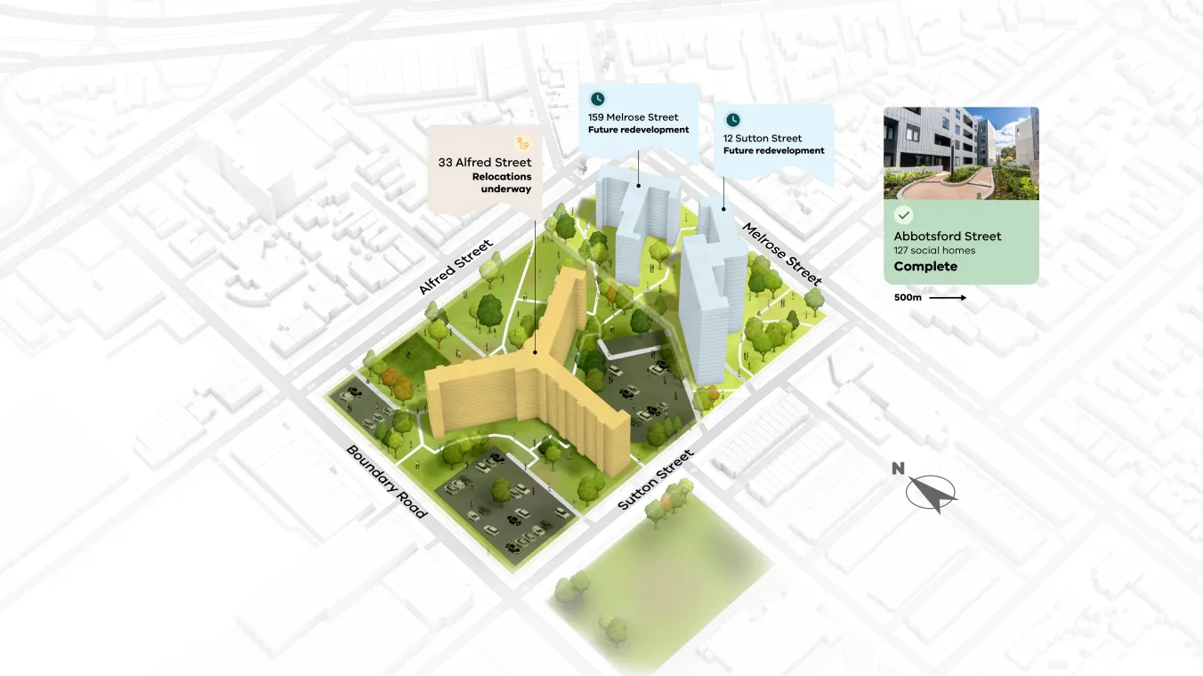 Image of North Melbourne precinct map