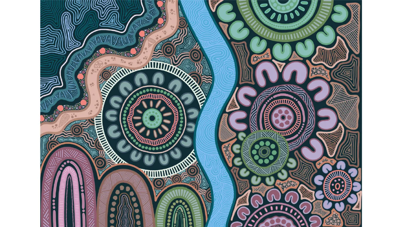 The artwork, "Home is Where Country is", is a 2025 piece by Chloe Chatterton.