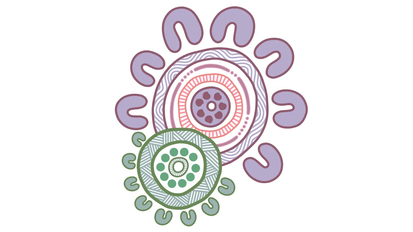 Image of overlapping meeting circles from "Home Is Where Country" is by Chloe Chatterton