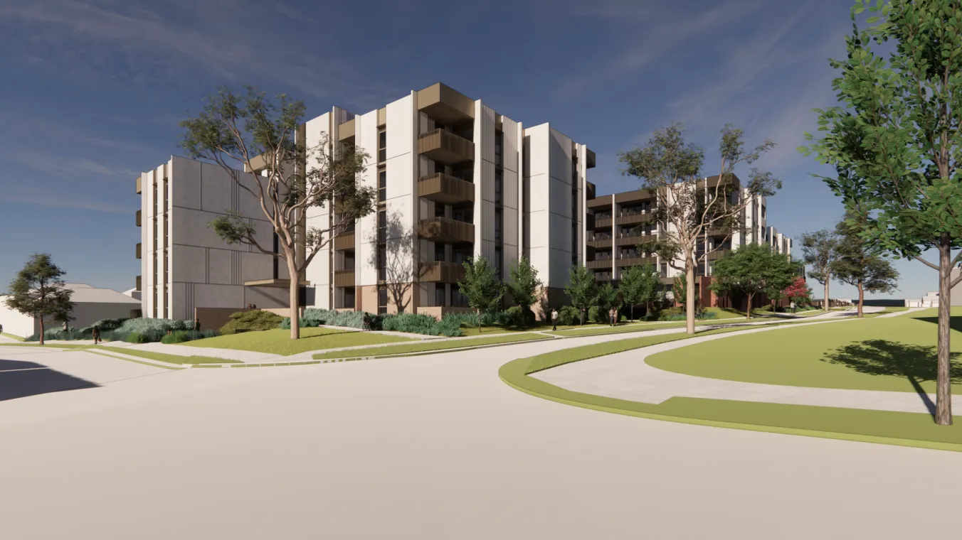 artist impression of tall building at Dunlop Avenue Ascot Vale