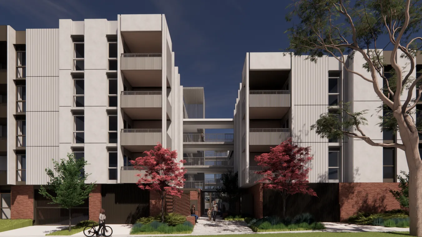  artist impression of tall building at Dunlop Avenue Ascot Vale 