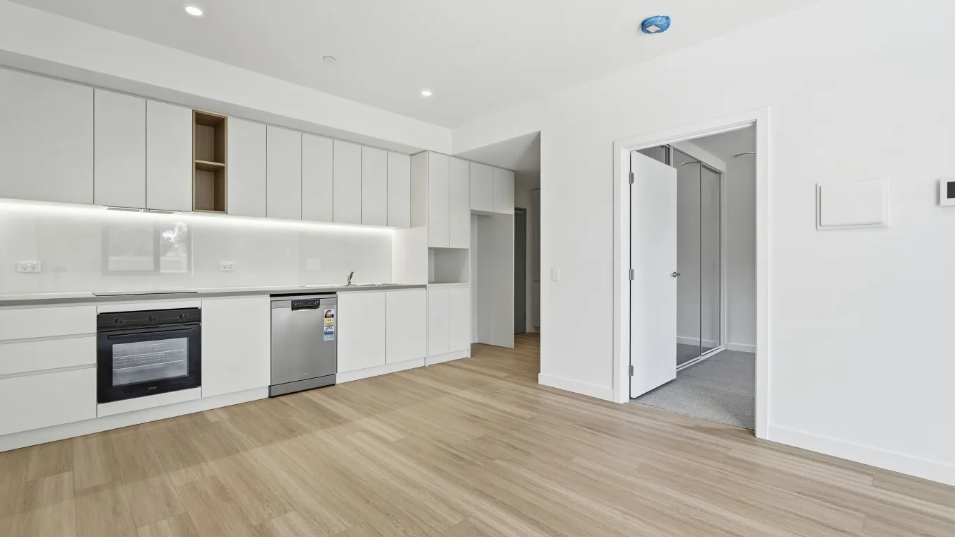 Image of Kitchen with modern appliances and storage