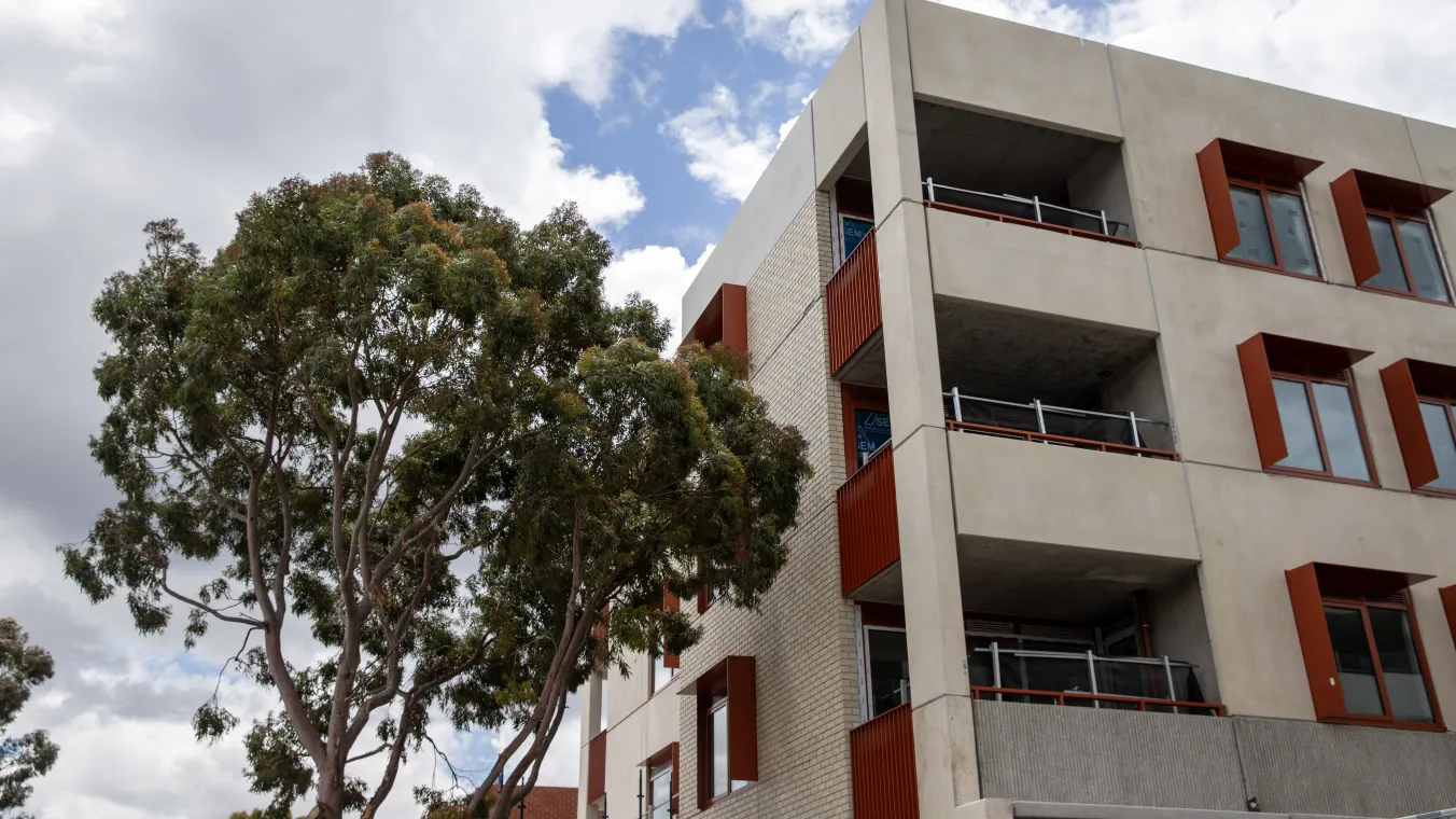 Image of large-scale public housing projects across Melbourne 