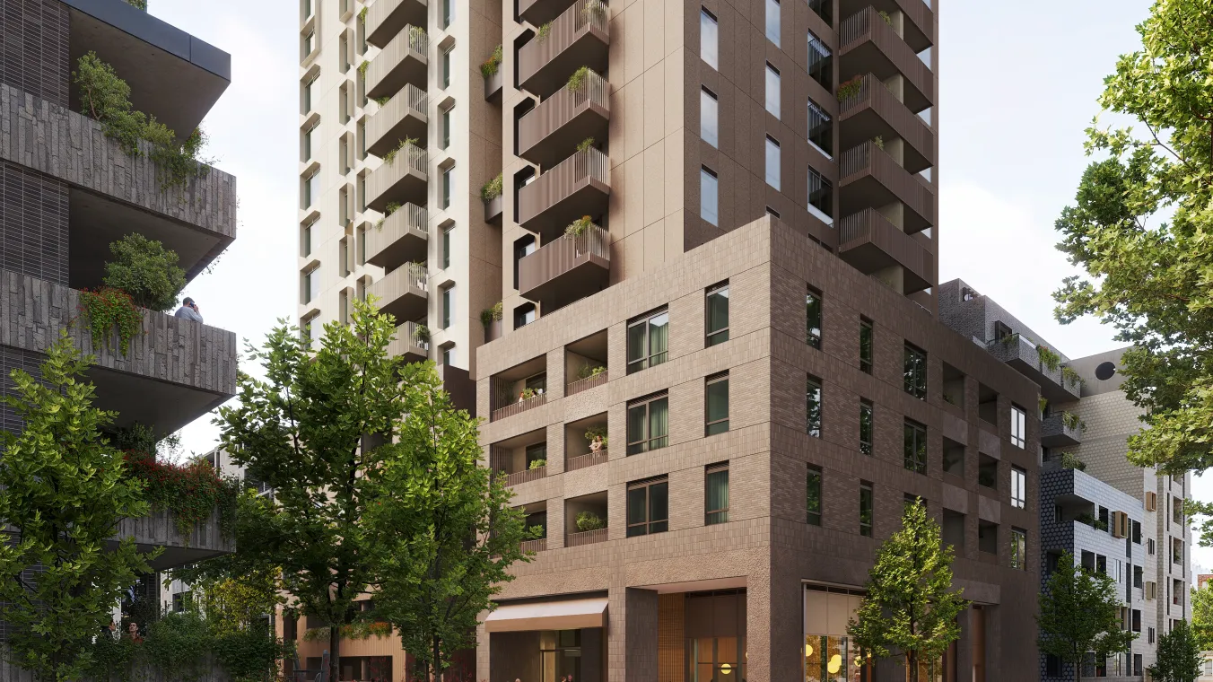 Image of large-scale public housing projects across Melbourne 