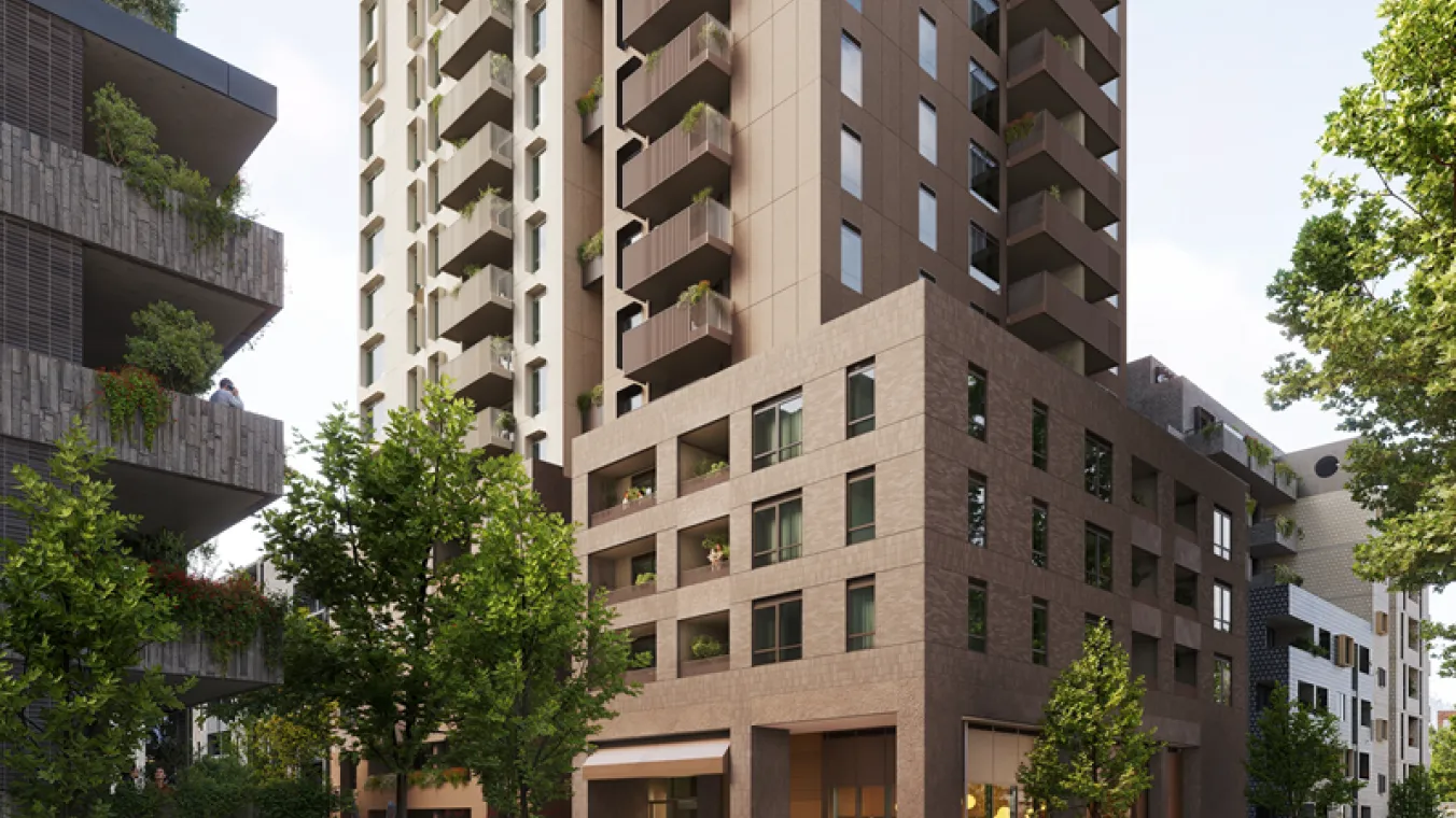 Image of large-scale public housing projects across Melbourne 