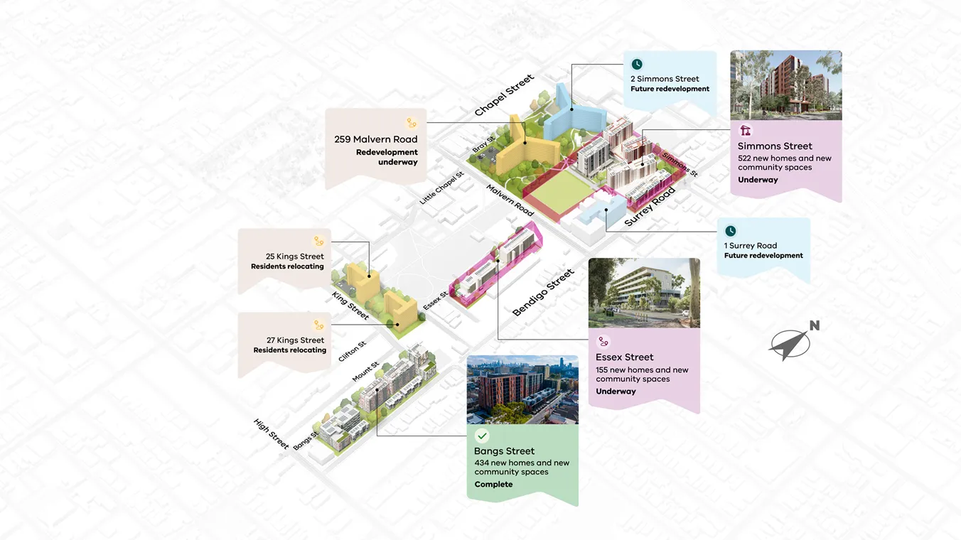 Image of South Yarra and Prahran Precinct map